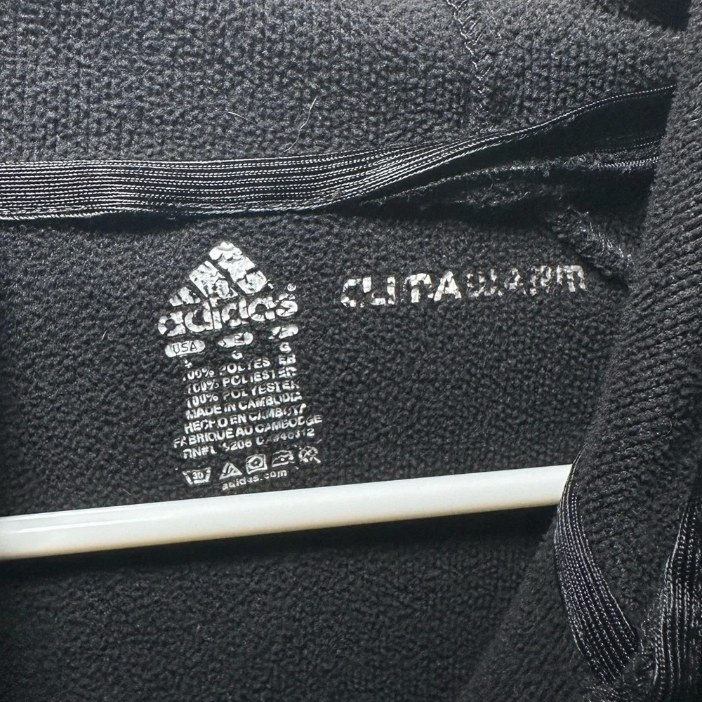 Adidas Black Clima Zip Up Hoodie With BGSU Logo - Picture 2 of 6